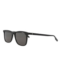 Montblanc Montblanc Mens Square/Rectangle Black Black Grey Fashion Designer Eyewear