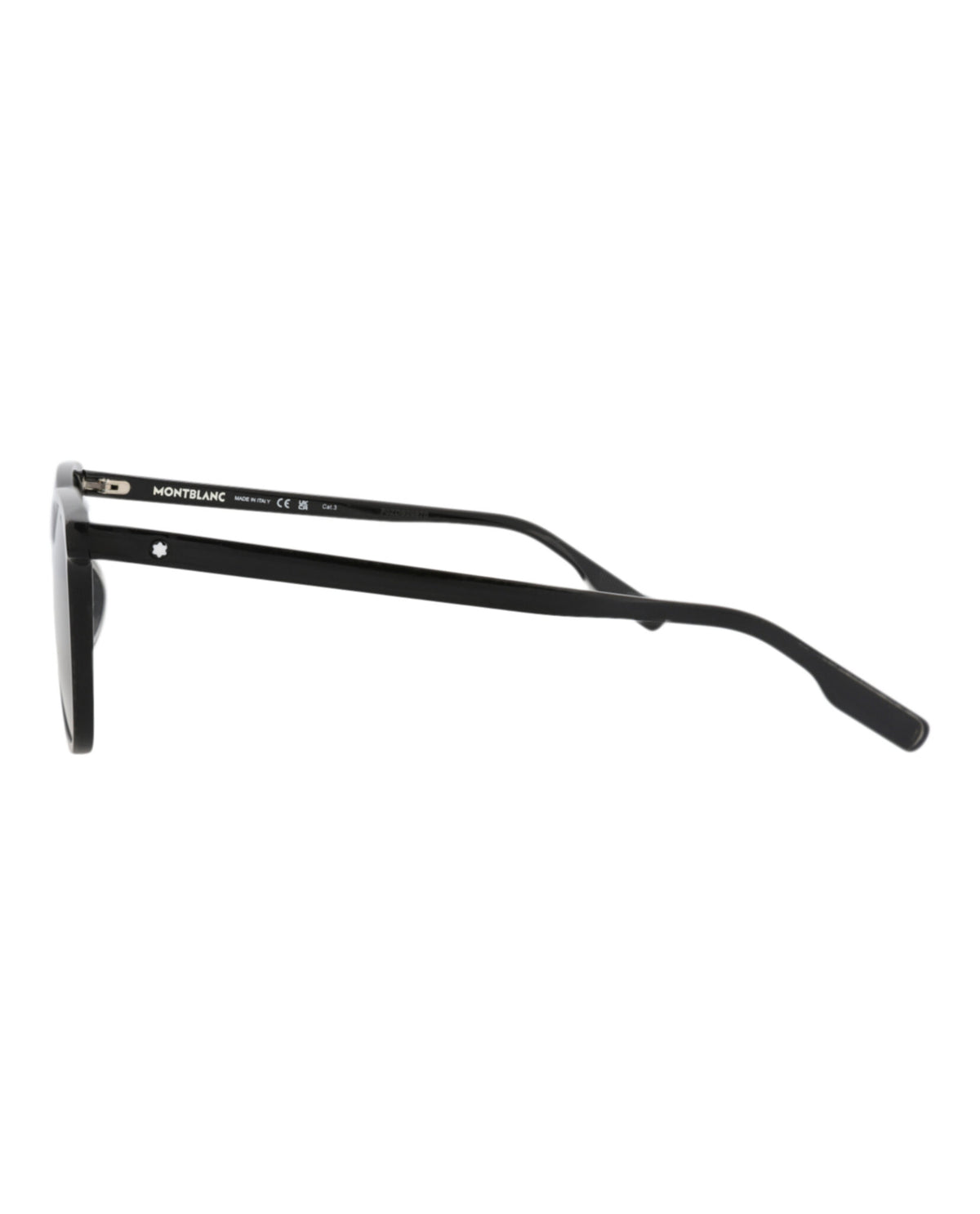 Montblanc Montblanc Mens Square/Rectangle Black Black Grey Fashion Designer Eyewear