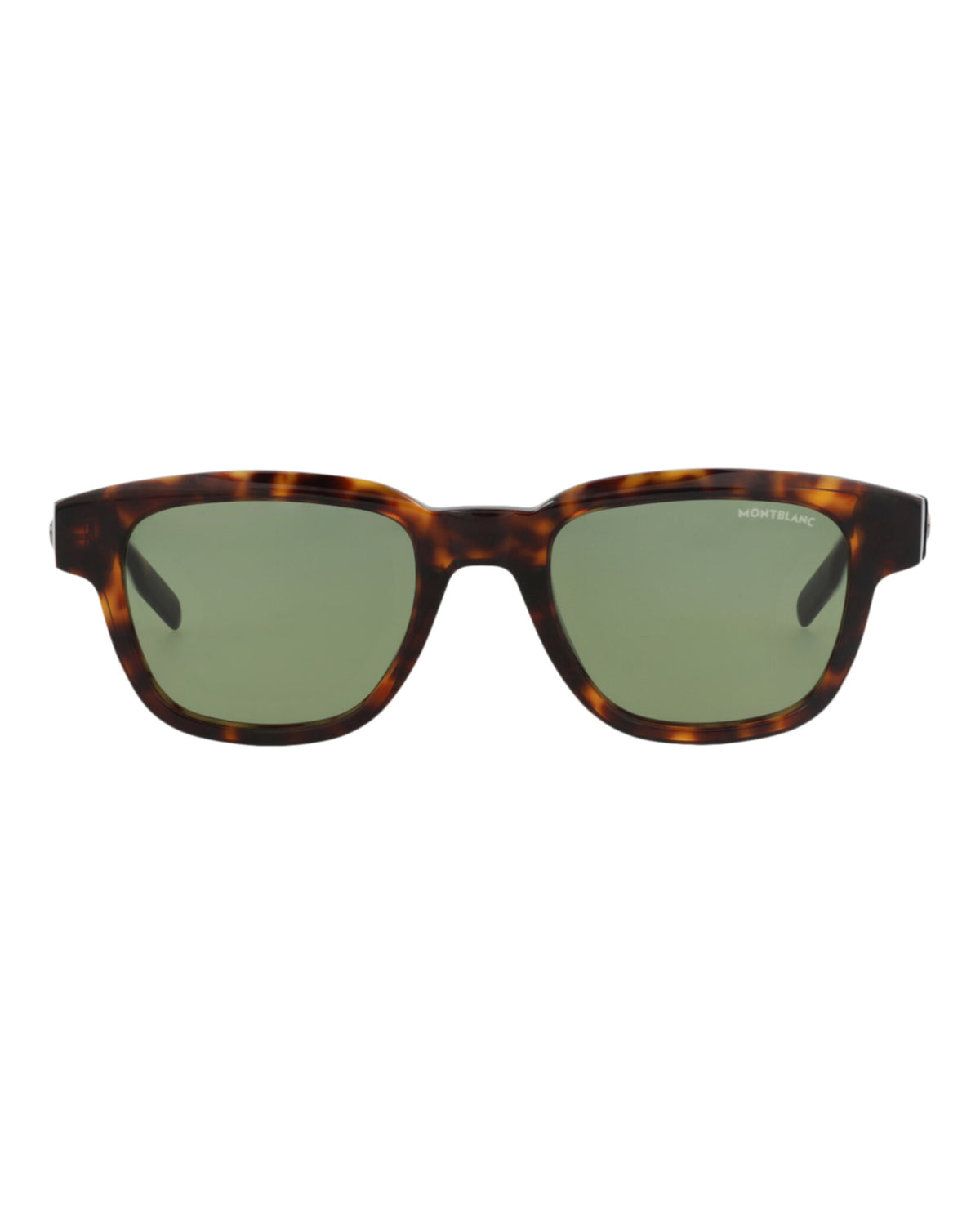 Montblanc Montblanc Mens Square/Rectangle Havana Havana Green Fashion Designer Eyewear