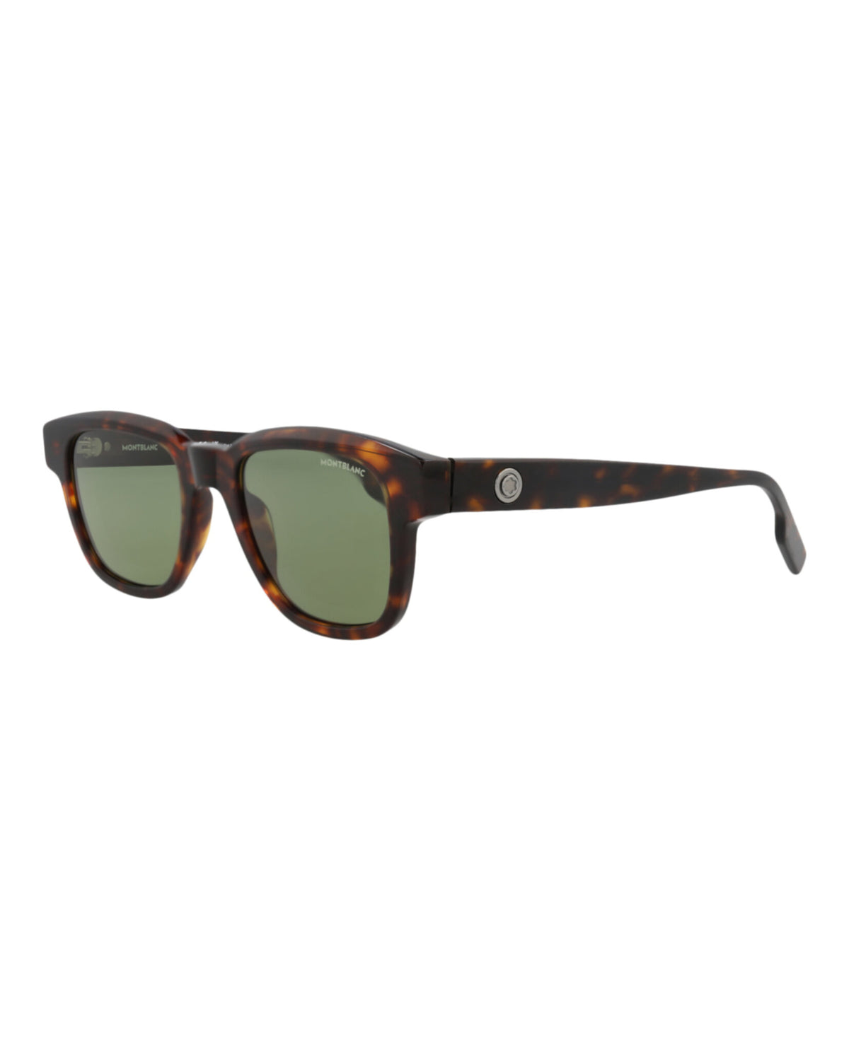 Montblanc Montblanc Mens Square/Rectangle Havana Havana Green Fashion Designer Eyewear