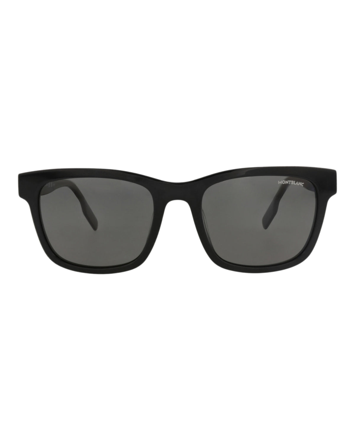 Montblanc Montblanc Mens Square/Rectangle Black Black Grey Fashion Designer Eyewear