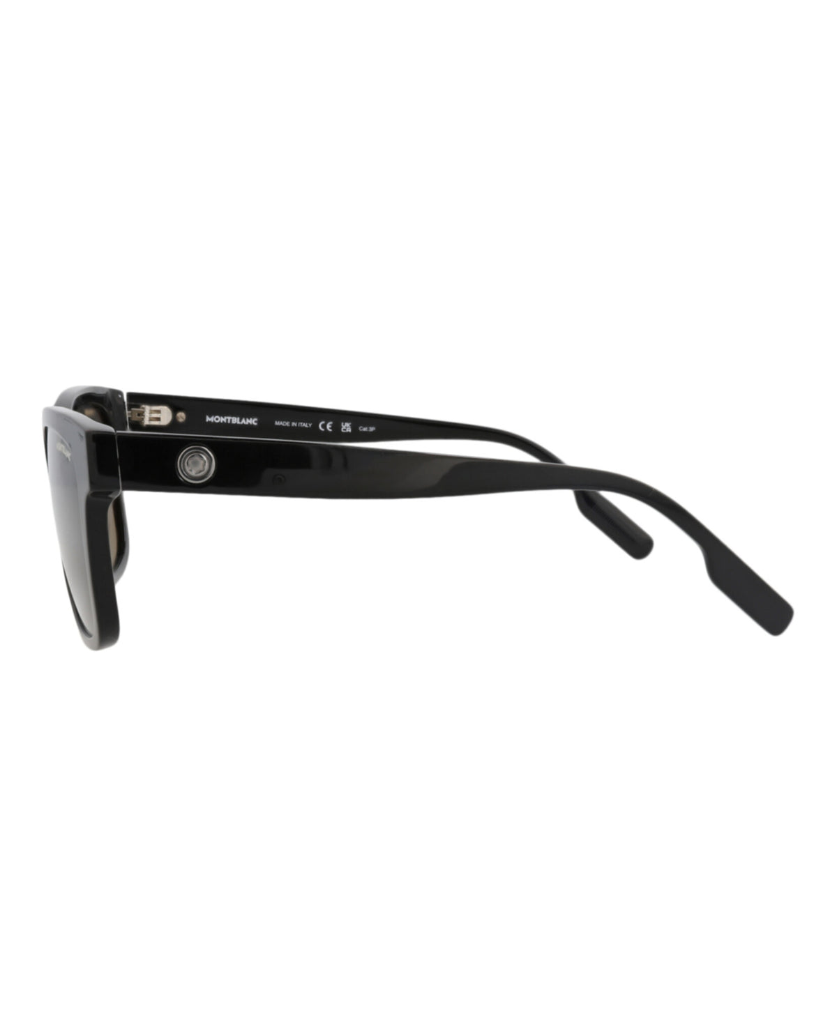 Montblanc Montblanc Mens Square/Rectangle Black Black Grey Fashion Designer Eyewear