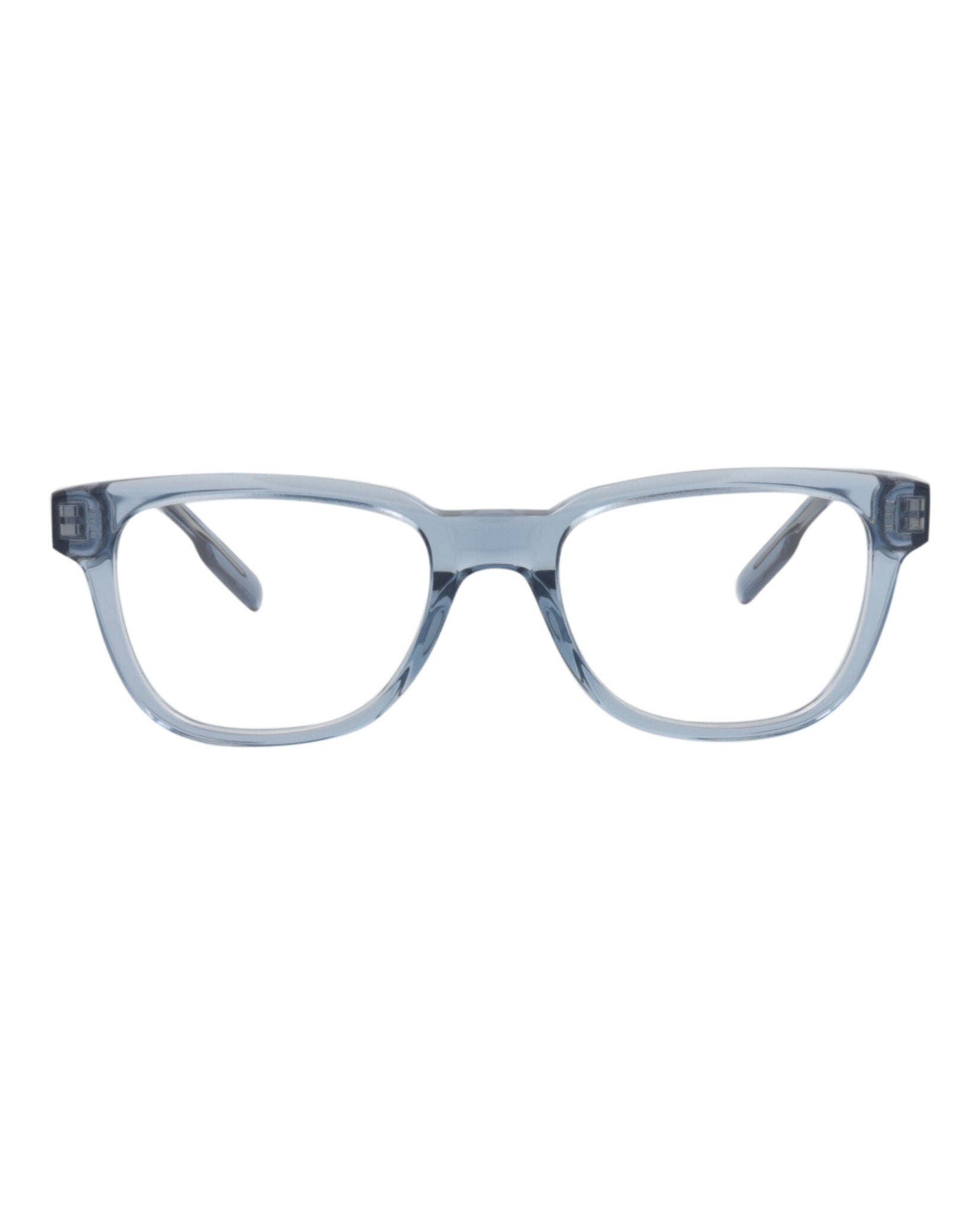 Montblanc Montblanc Mens Square/Rectangle Blue Blue Transparent Fashion Designer Eyewear