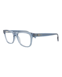 Montblanc Montblanc Mens Square/Rectangle Blue Blue Transparent Fashion Designer Eyewear