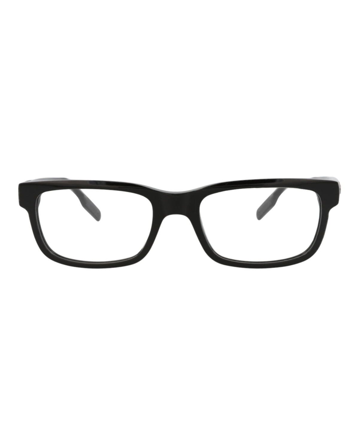 Montblanc Mens Square/Rectangle Black Black Transparent Fashion Designer Eyewear