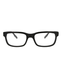 Montblanc Mens Square/Rectangle Black Black Transparent Fashion Designer Eyewear