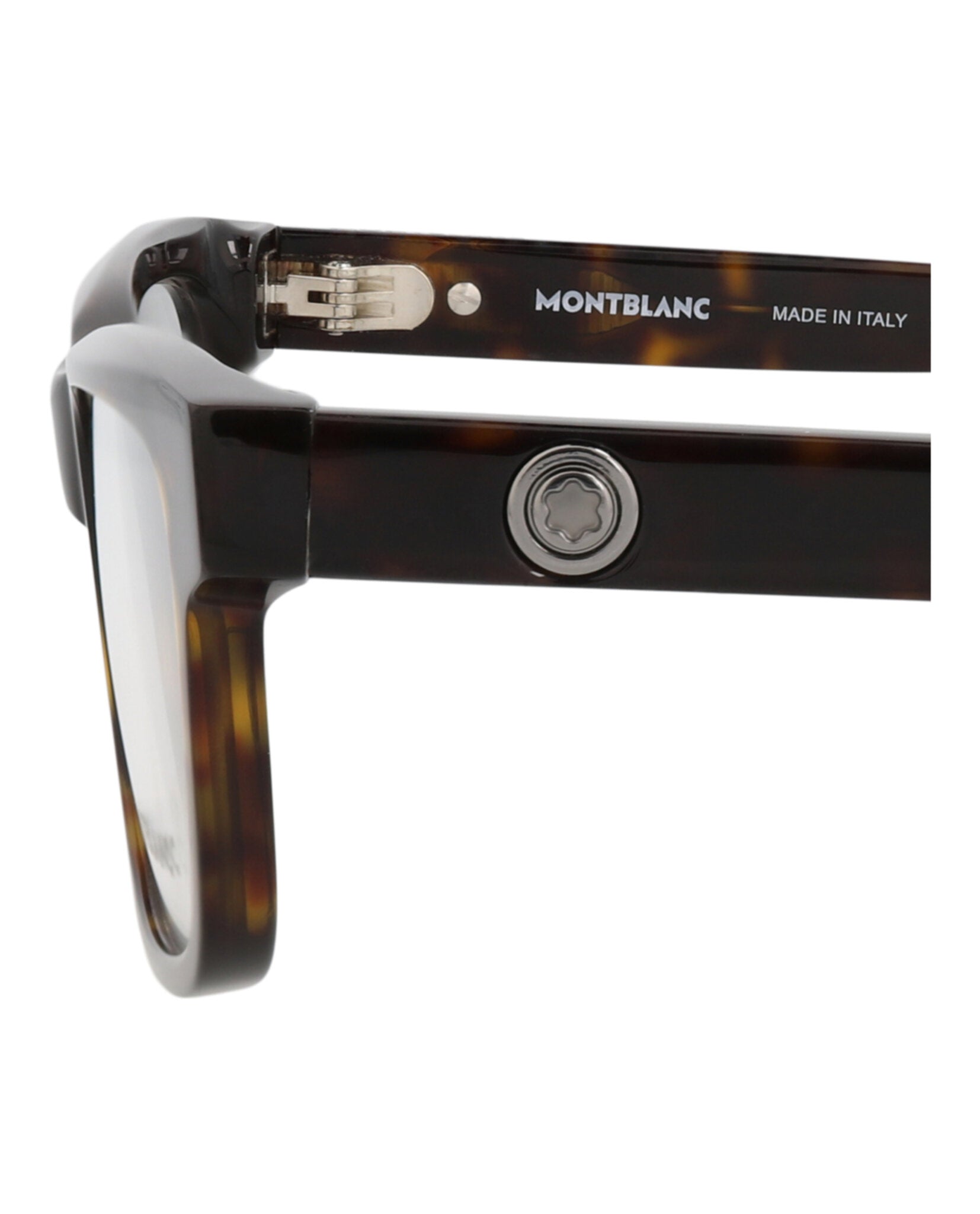 Montblanc Mens Square/Rectangle Havana Havana Transparent Fashion Designer Eyewear