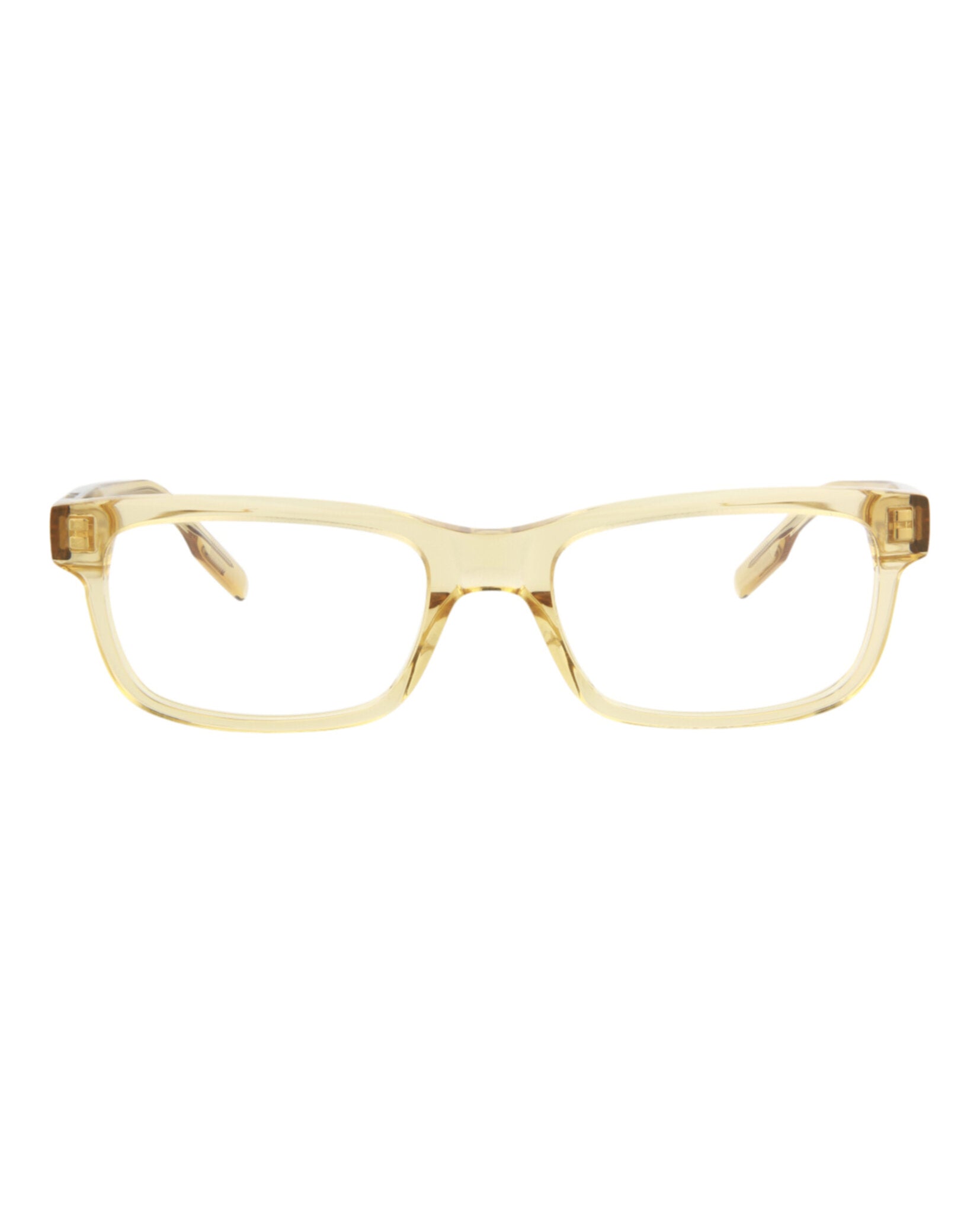 Montblanc Mens Square/Rectangle Orange Orange Transparent Fashion Designer Eyewear