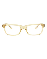Montblanc Mens Square/Rectangle Orange Orange Transparent Fashion Designer Eyewear