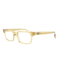 Montblanc Mens Square/Rectangle Orange Orange Transparent Fashion Designer Eyewear