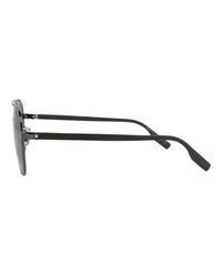 Montblanc Montblanc Mens Aviator Ruthenium Grey Grey Fashion Designer Eyewear