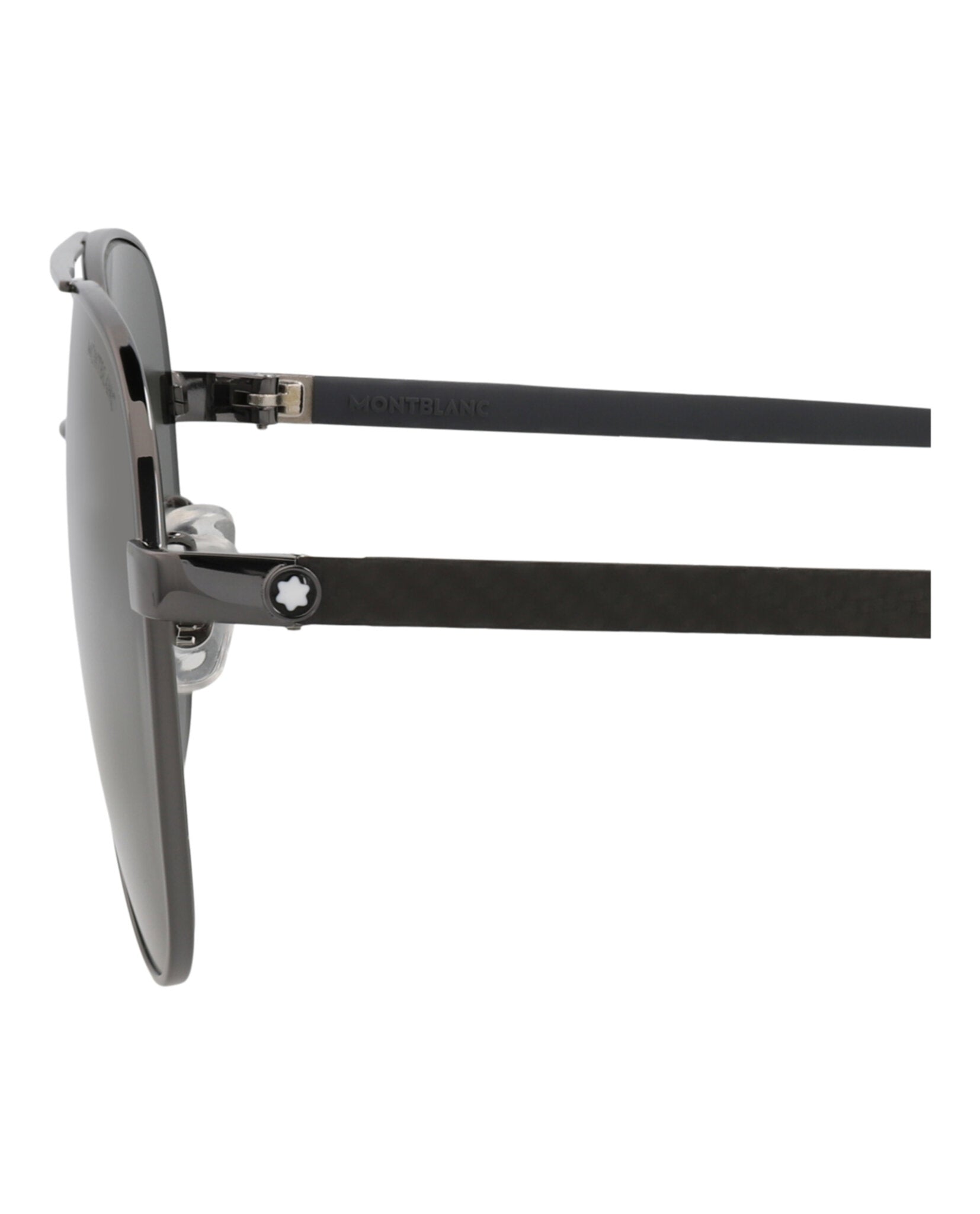 Montblanc Montblanc Mens Aviator Ruthenium Grey Grey Fashion Designer Eyewear