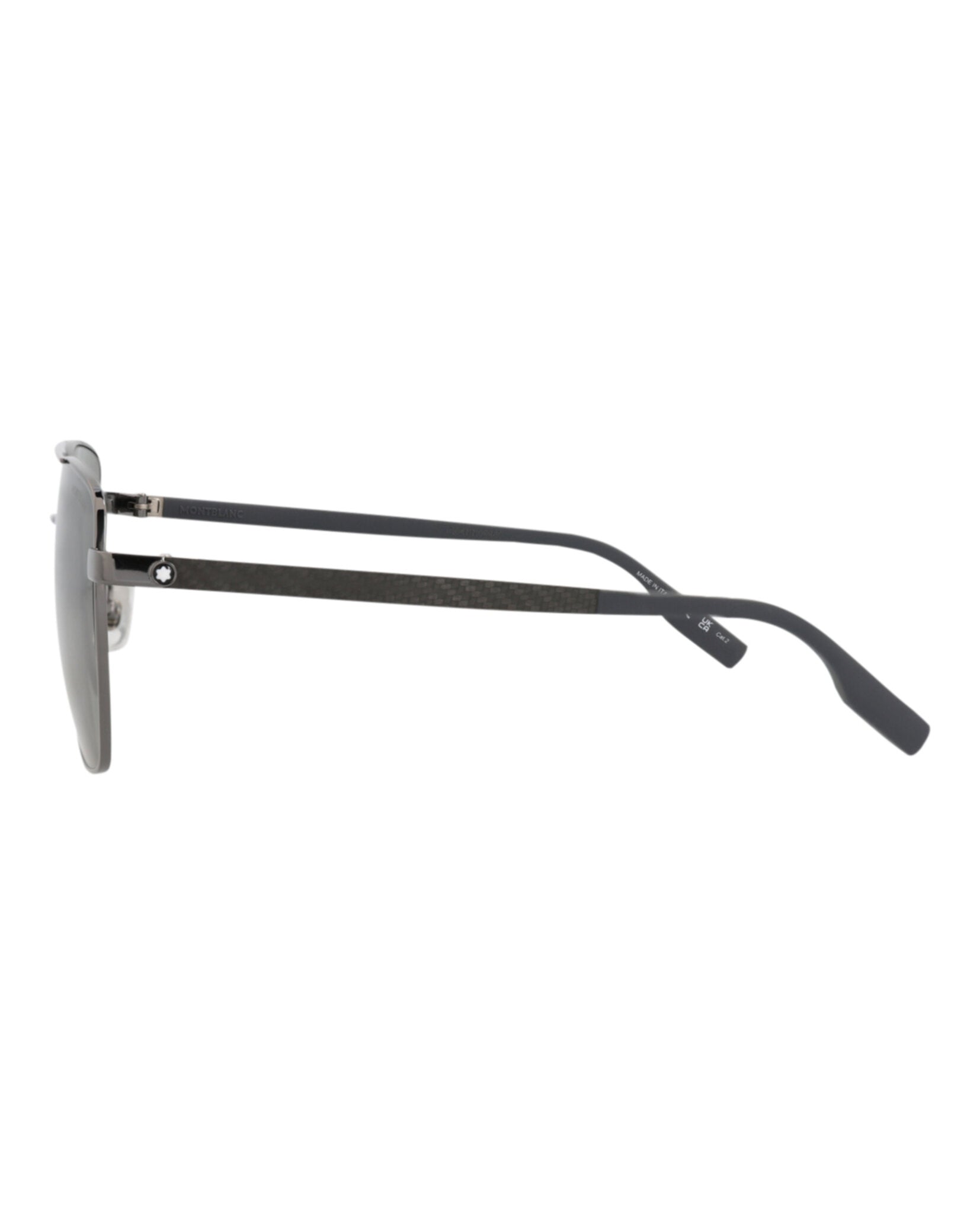 Montblanc Montblanc Mens Aviator Ruthenium Grey Grey Fashion Designer Eyewear