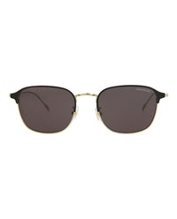 Montblanc Montblanc Mens Square/Rectangle Gold Gold Smoke Fashion Designer Eyewear