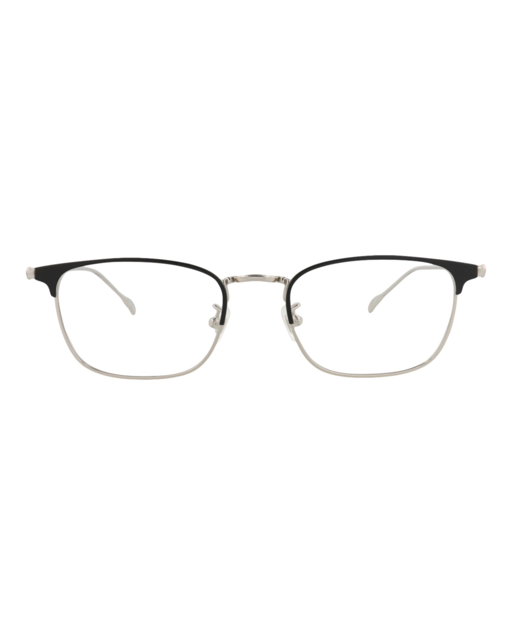 Montblanc Montblanc Mens Square/Rectangle Silver Silver Transparent Fashion Designer Eyewear