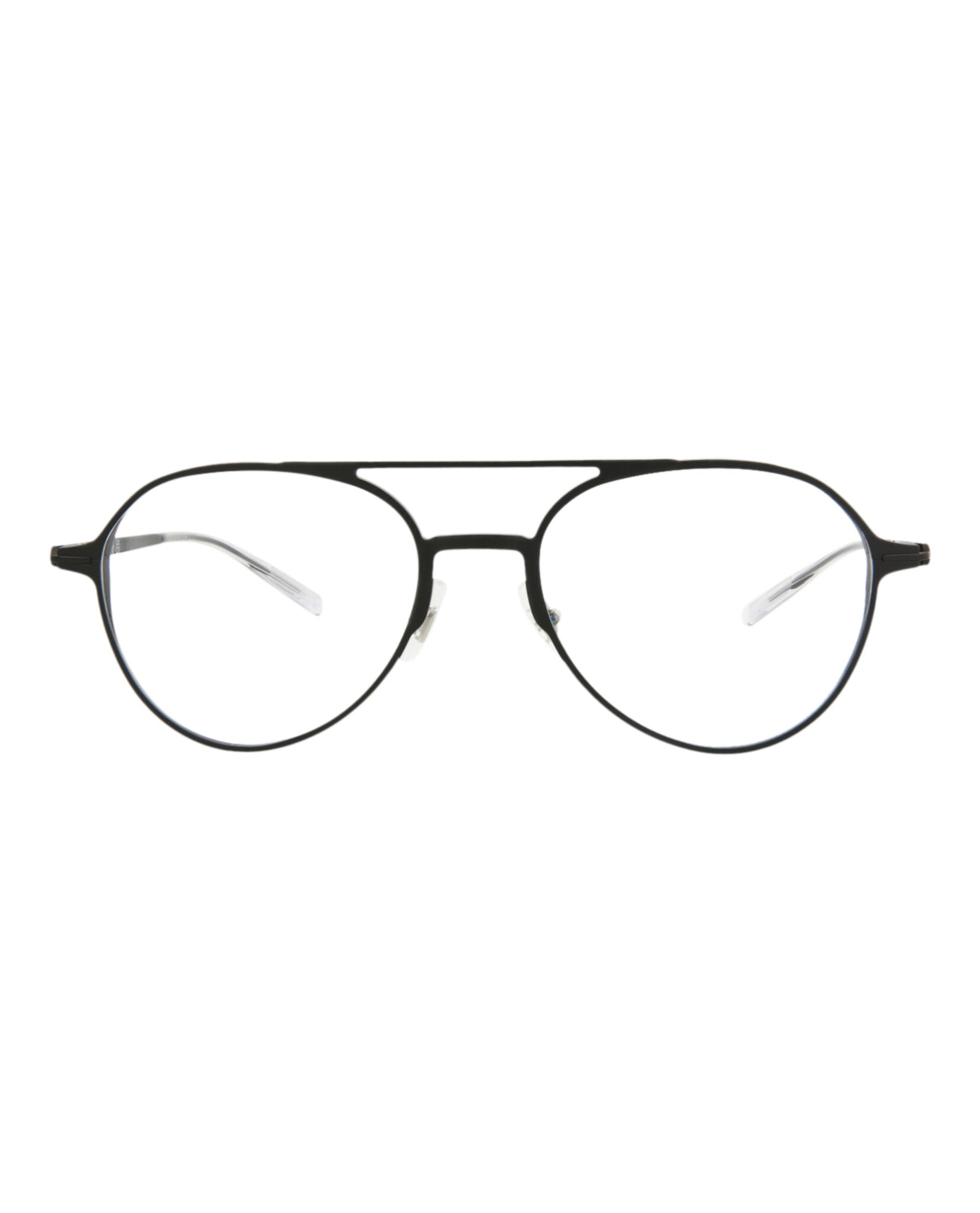 Montblanc Montblanc Mens Aviator Black Black Transparent Fashion Designer Eyewear