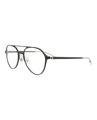 Montblanc Montblanc Mens Aviator Black Black Transparent Fashion Designer Eyewear