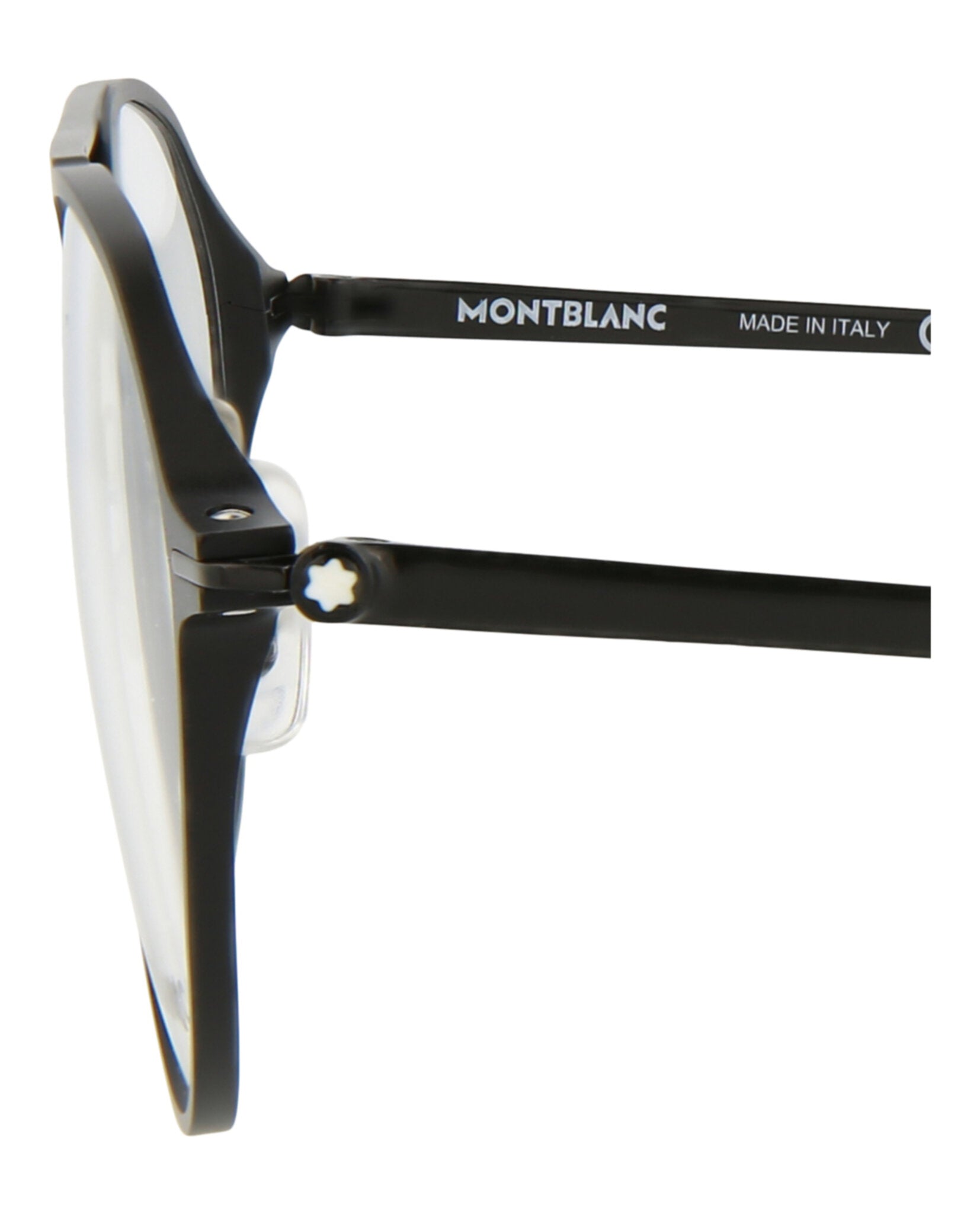 Montblanc Montblanc Mens Aviator Black Black Transparent Fashion Designer Eyewear