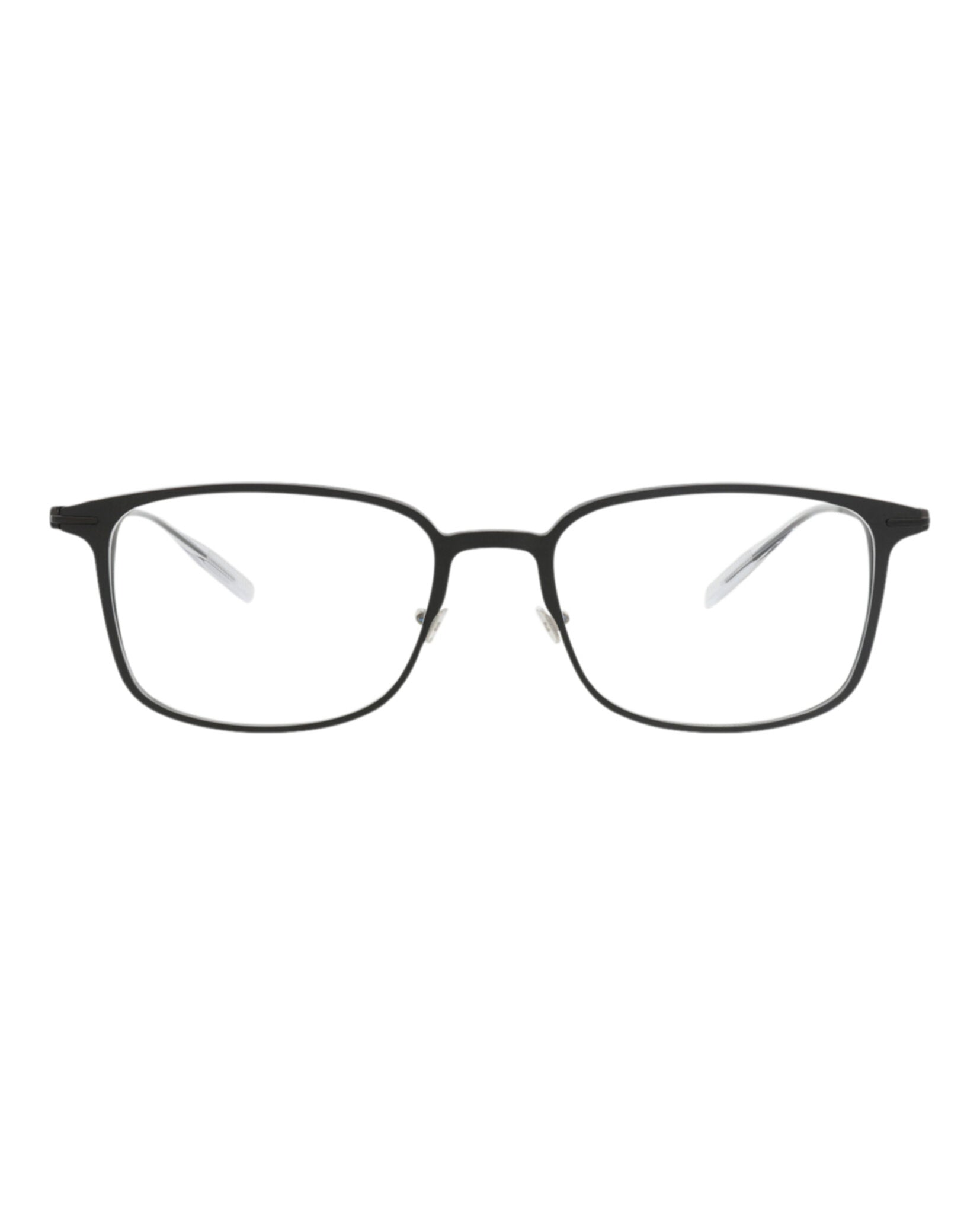 Montblanc Montblanc Mens Square/Rectangle Black Black Transparent Fashion Designer Eyewear