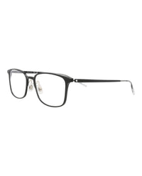 Montblanc Montblanc Mens Square/Rectangle Black Black Transparent Fashion Designer Eyewear