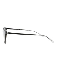 Montblanc Montblanc Mens Square/Rectangle Black Black Transparent Fashion Designer Eyewear