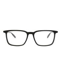 Montblanc Montblanc Mens Square/Rectangle Black Black Transparent Fashion Designer Eyewear