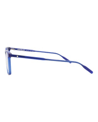 Montblanc Mens Square/Rectangle Blue Blue Transparent Fashion Designer Eyewear