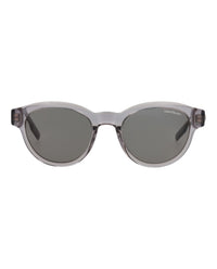 Montblanc Mens Round/Oval Grey Grey Grey Fashion Designer Eyewear