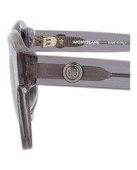 Montblanc Mens Round/Oval Grey Grey Grey Fashion Designer Eyewear