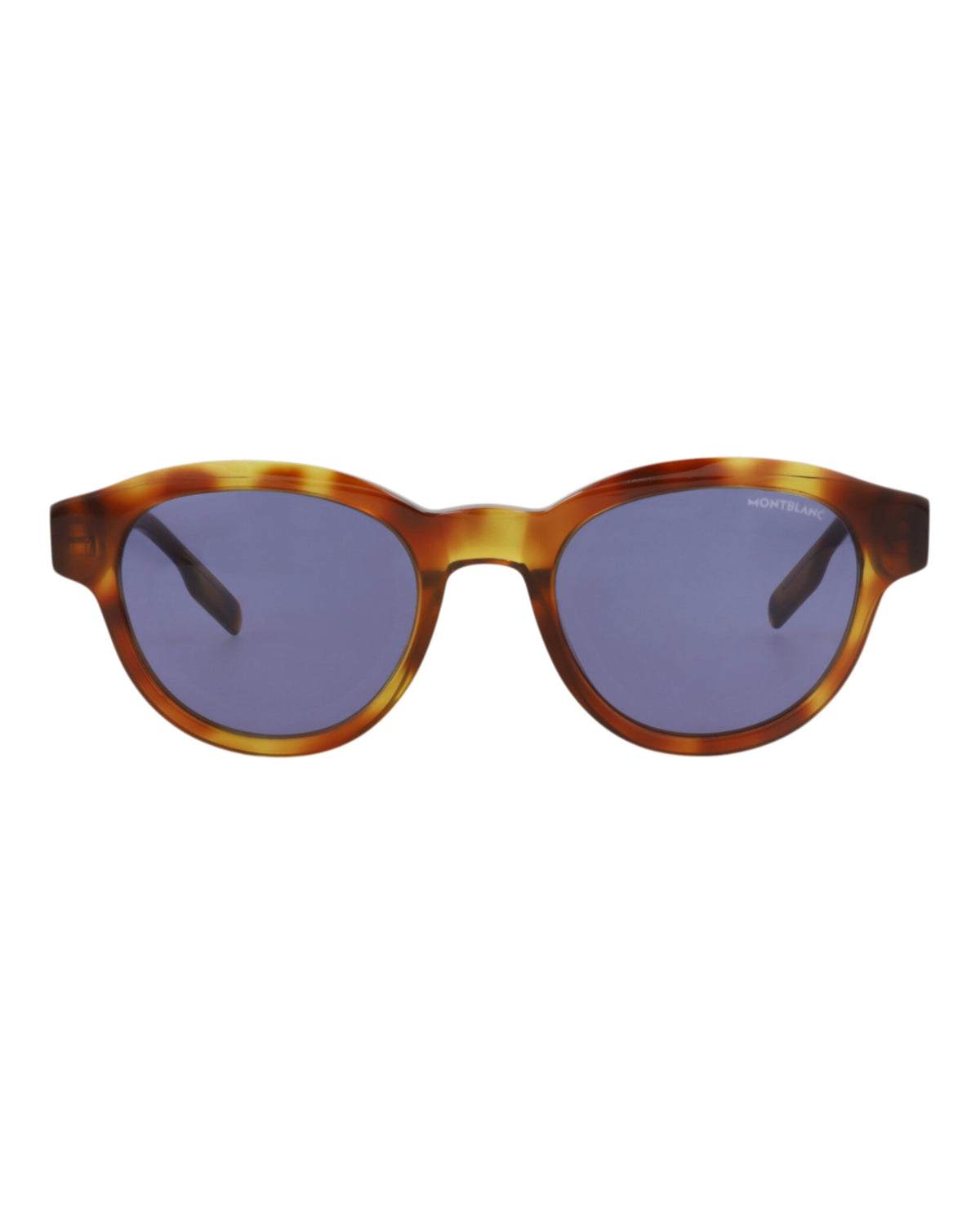 Montblanc Montblanc Mens Round/Oval Havana Havana Blue Fashion Designer Eyewear