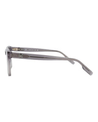 Montblanc Montblanc Mens Square/Rectangle Grey Grey Transparent Fashion Designer Eyewear