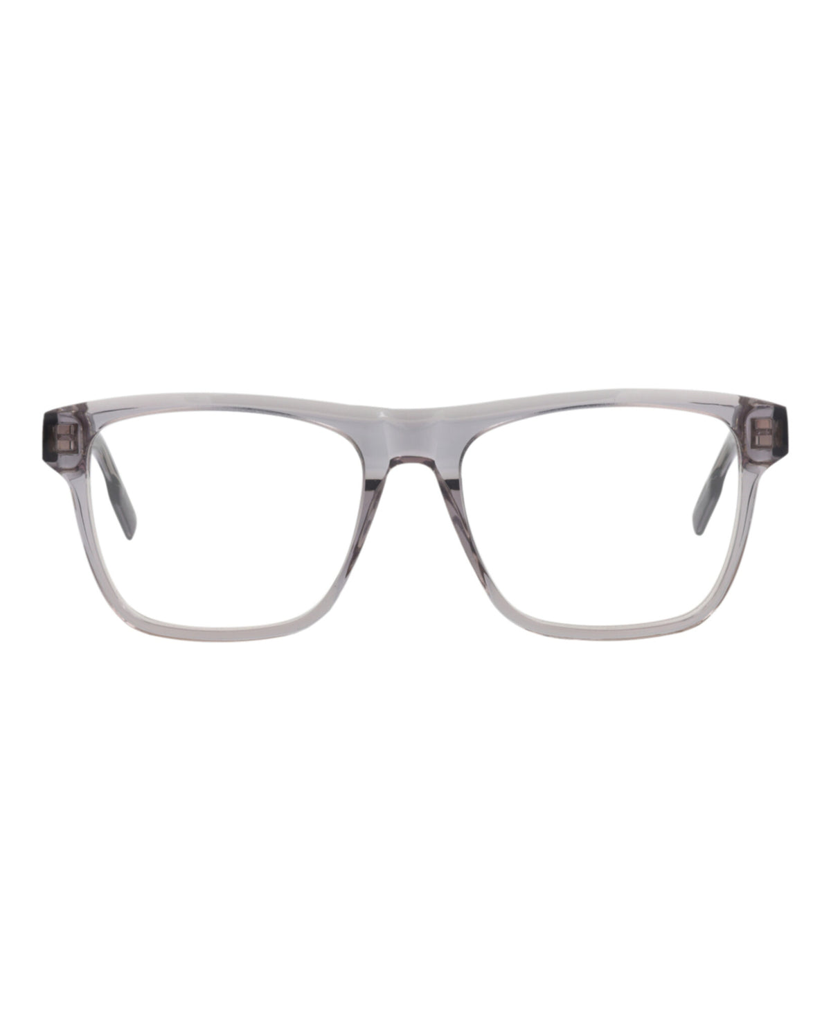 Montblanc Mens Square/Rectangle Grey Grey Transparent Fashion Designer Eyewear