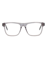 Montblanc Mens Square/Rectangle Grey Grey Transparent Fashion Designer Eyewear