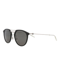 Montblanc Montblanc Mens Aviator Black Ruthenium Grey Fashion Designer Eyewear