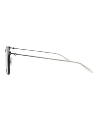 Montblanc Montblanc Mens Square/Rectangle Black Ruthenium Transparent Fashion Designer Eyewear