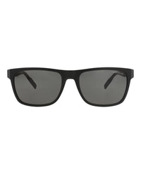 Montblanc Mens Square/Rectangle Black Black Grey Fashion Designer Eyewear