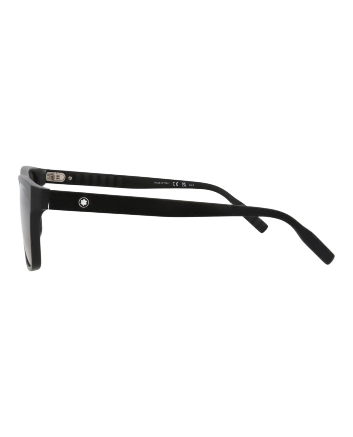 Montblanc Mens Square/Rectangle Black Black Grey Fashion Designer Eyewear