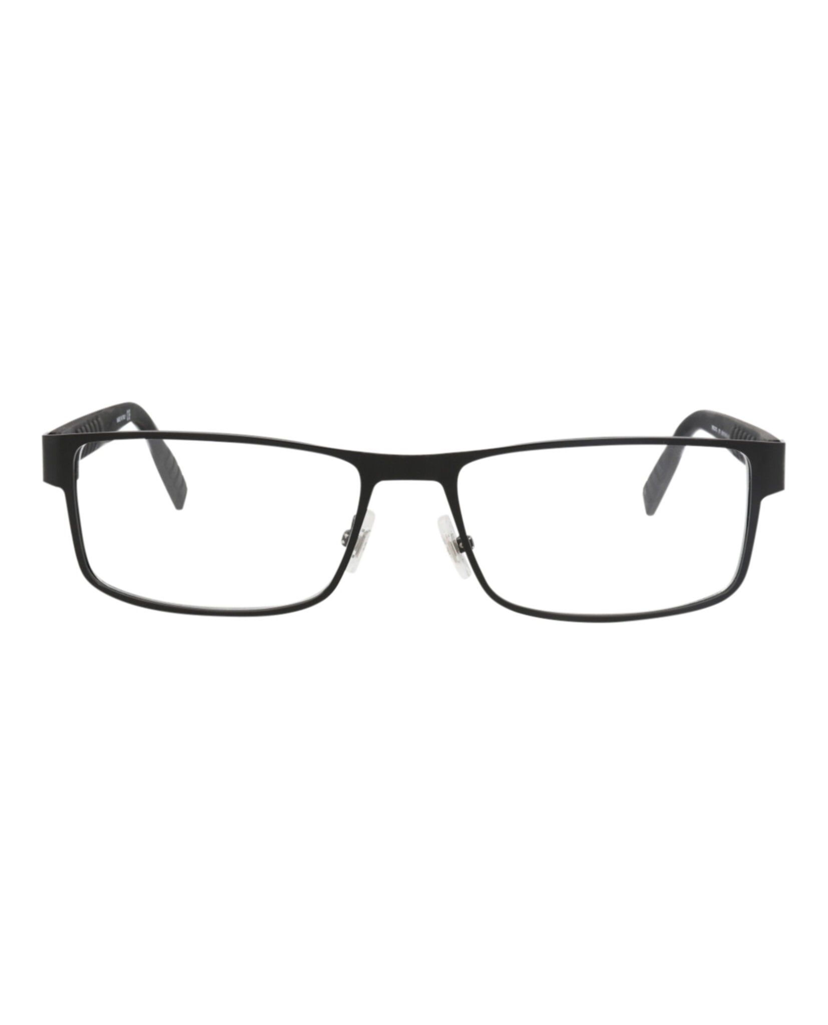 Montblanc Montblanc Mens Square/Rectangle Black Black Transparent Fashion Designer Eyewear