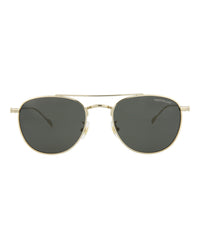 Montblanc Montblanc Mens Aviator Gold Gold Grey Fashion Designer Eyewear