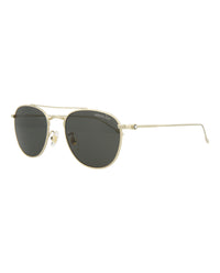 Montblanc Montblanc Mens Aviator Gold Gold Grey Fashion Designer Eyewear