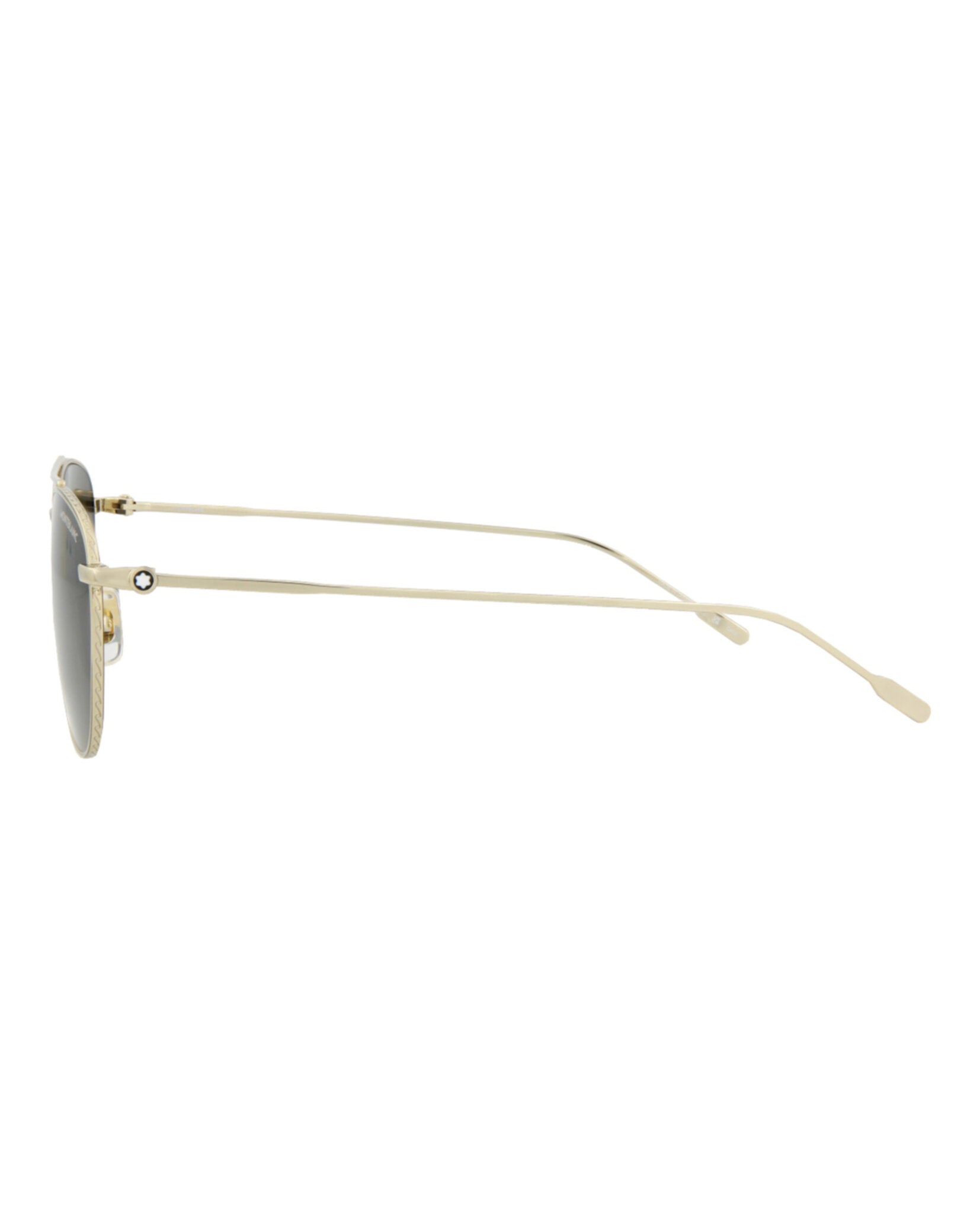 Montblanc Montblanc Mens Aviator Gold Gold Grey Fashion Designer Eyewear