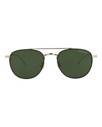 Montblanc Montblanc Mens Aviator Gold Gold Green Fashion Designer Eyewear