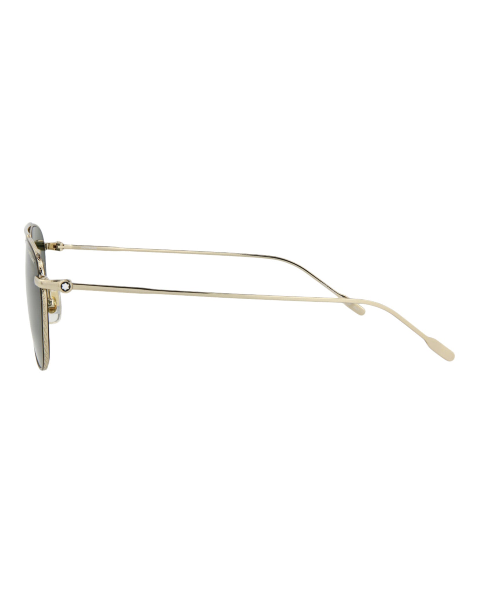 Montblanc Montblanc Mens Aviator Gold Gold Green Fashion Designer Eyewear