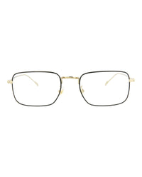 Montblanc Mens Square/Rectangle Gold Gold Transparent Fashion Designer Eyewear