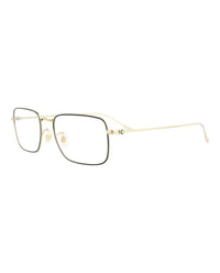 Montblanc Mens Square/Rectangle Gold Gold Transparent Fashion Designer Eyewear