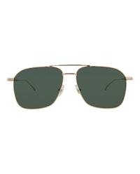 Montblanc Montblanc Mens Aviator Gold Gold Green Fashion Designer Eyewear