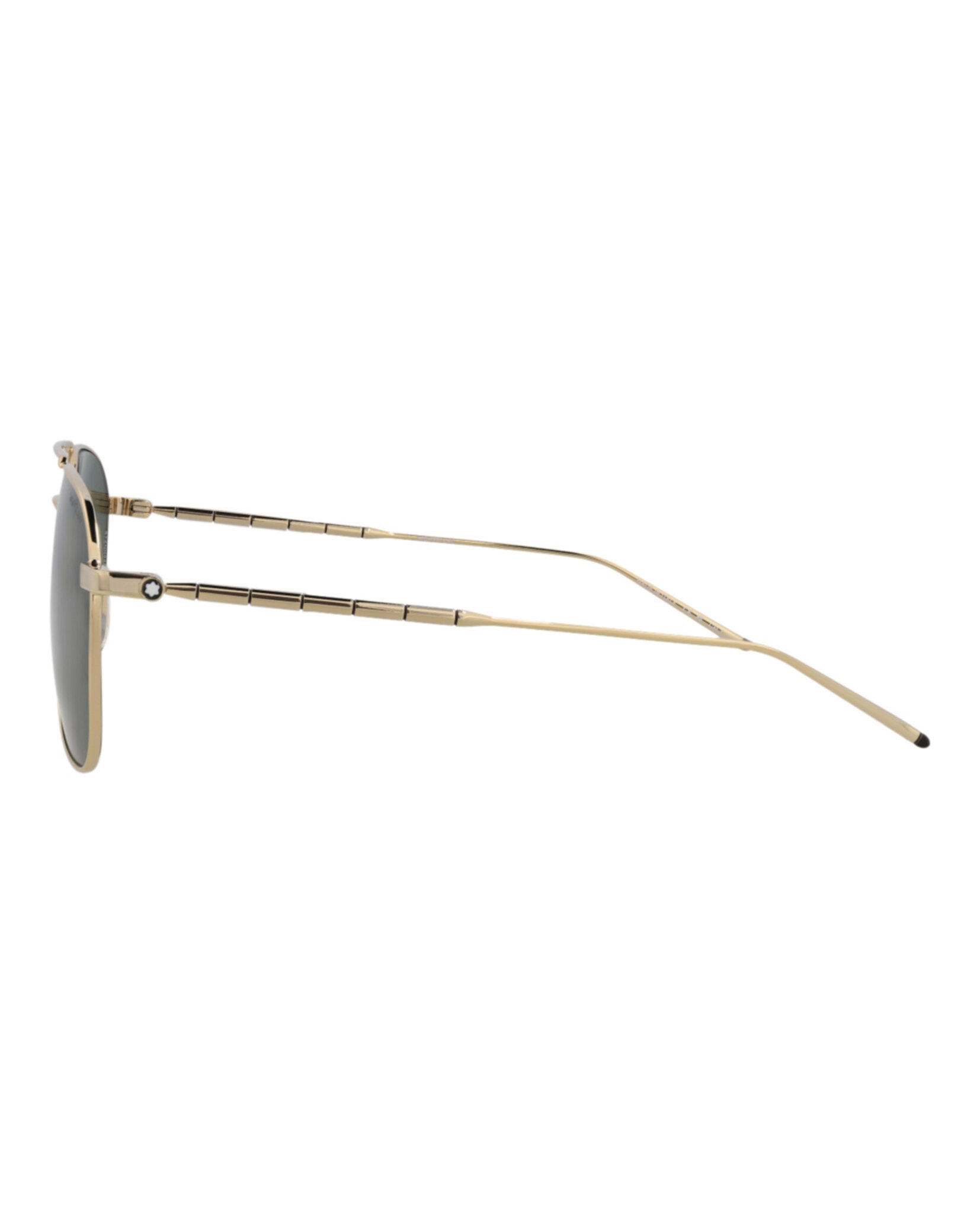 Montblanc Montblanc Mens Aviator Gold Gold Green Fashion Designer Eyewear