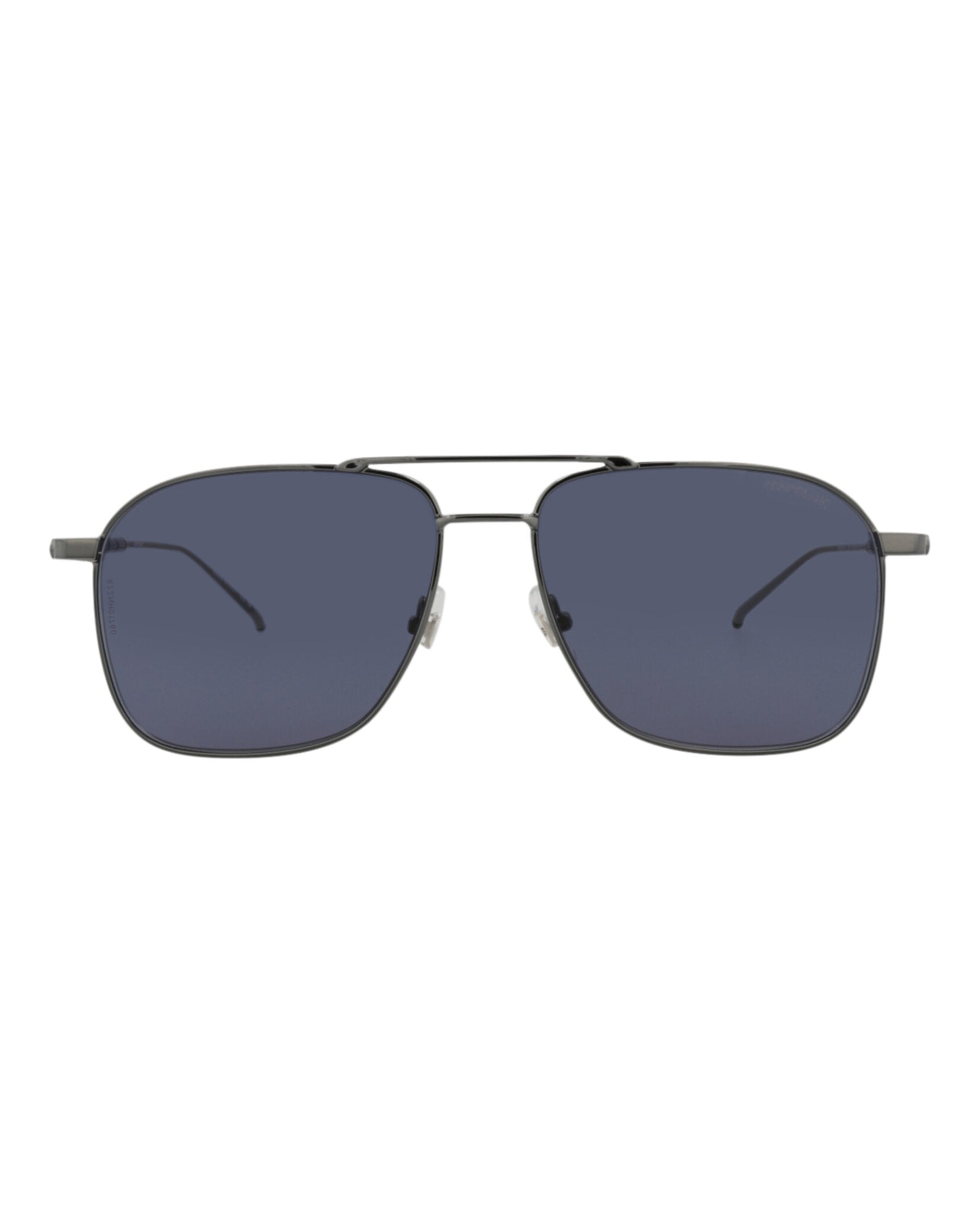 Montblanc Montblanc Mens Aviator Ruthenium Ruthenium Blue Fashion Designer Eyewear