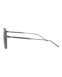 Montblanc Montblanc Mens Aviator Ruthenium Ruthenium Blue Fashion Designer Eyewear