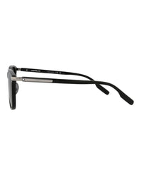 Montblanc Mens Square/Rectangle Black Black Grey Fashion Designer Eyewear